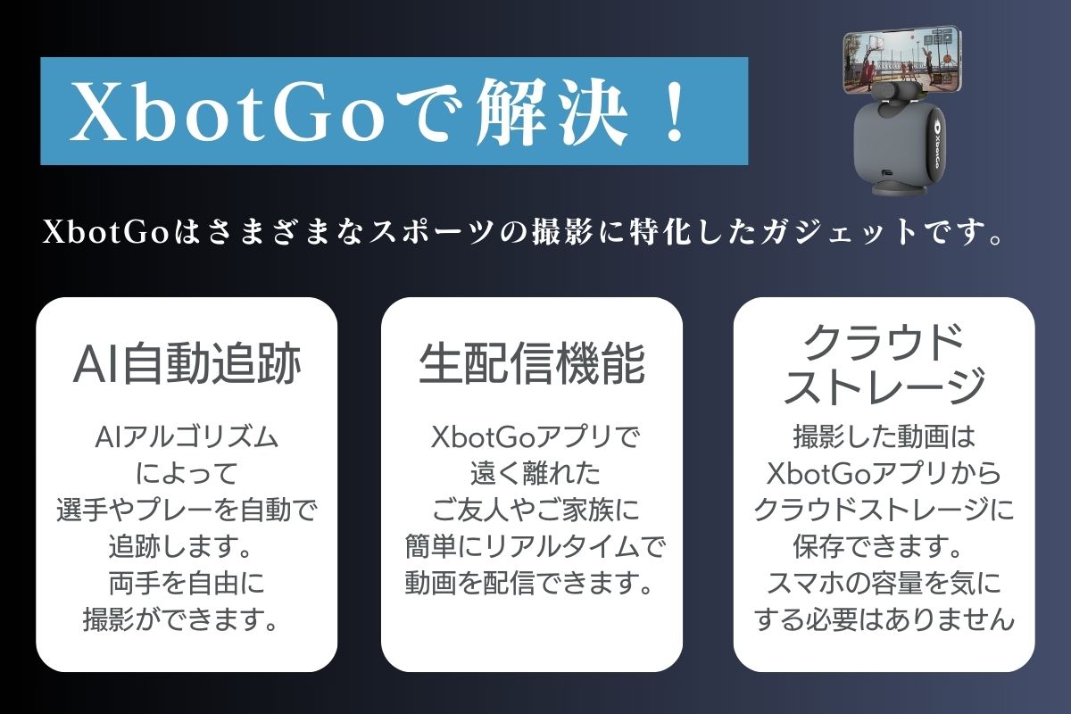 【メーカー授権正規品】XbotGo Chameleon3点セット(メーカーオリジナル三脚(4メートル)&ウェザーガード傘)