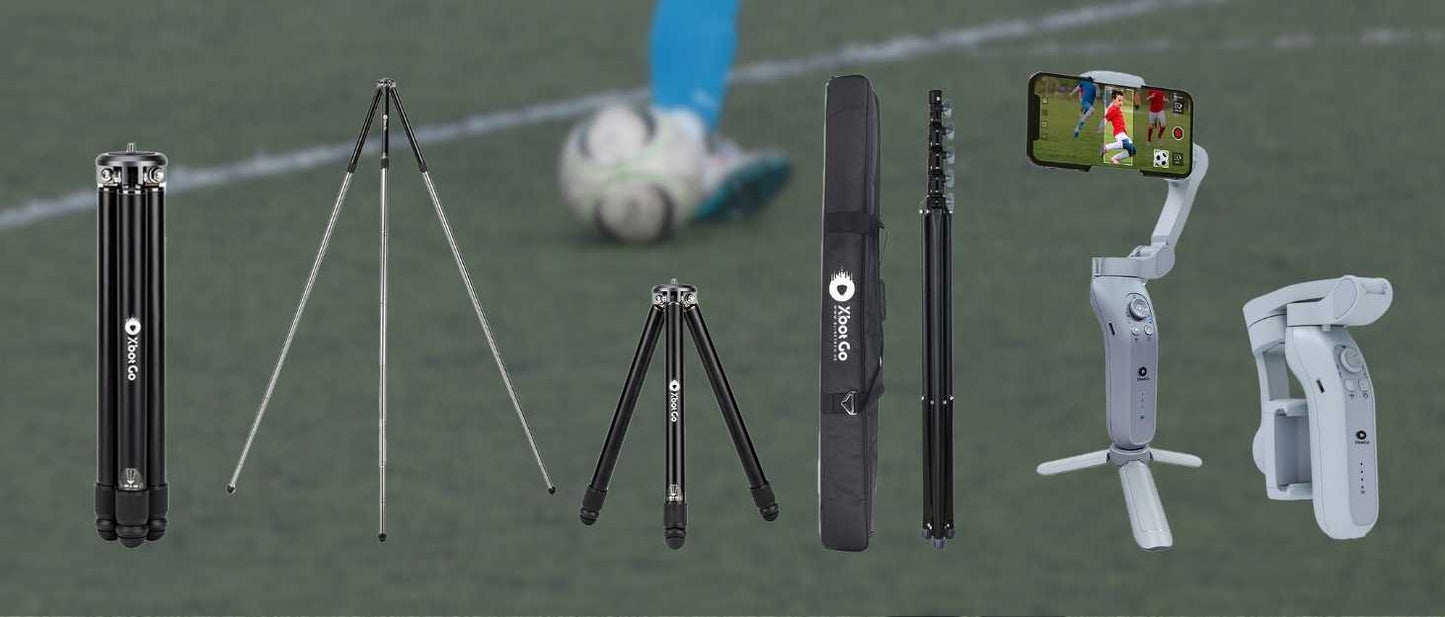 【限定セット販売】自動追跡型AIジンバル(スマートフォン連動)&メーカーオリジナル三脚(高さ4メートル)&メーカーオリジナル三脚(高さ1 メートル)