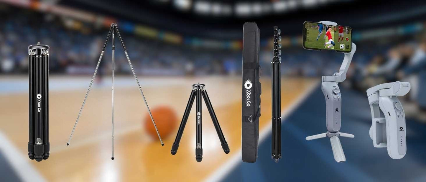 【限定セット販売】自動追跡型AIジンバル(スマートフォン連動)&メーカーオリジナル三脚(高さ4メートル)&メーカーオリジナル三脚(高さ1 メートル)