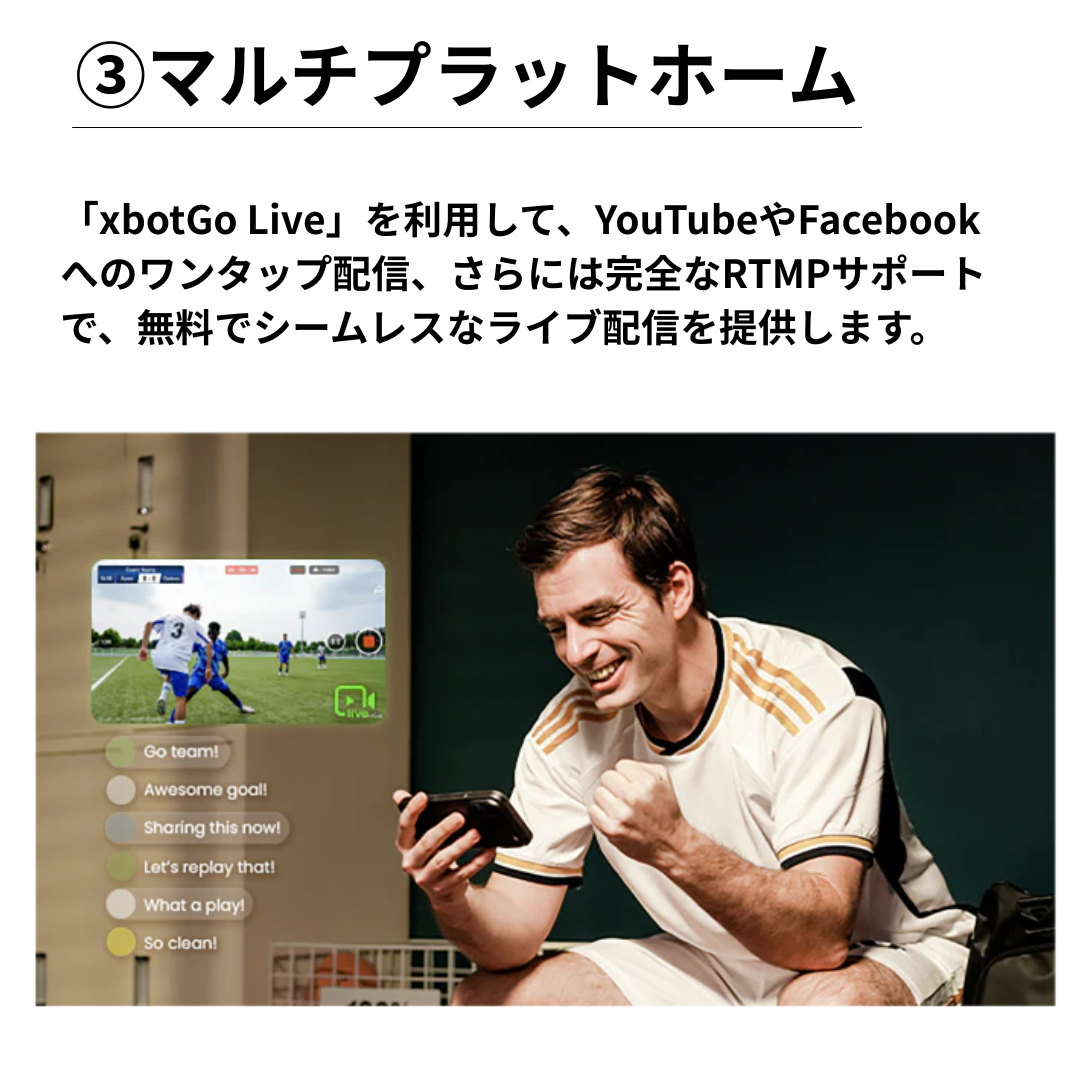 【大好評】XbotGo Falcon＋メーカーオリジナル4M三脚